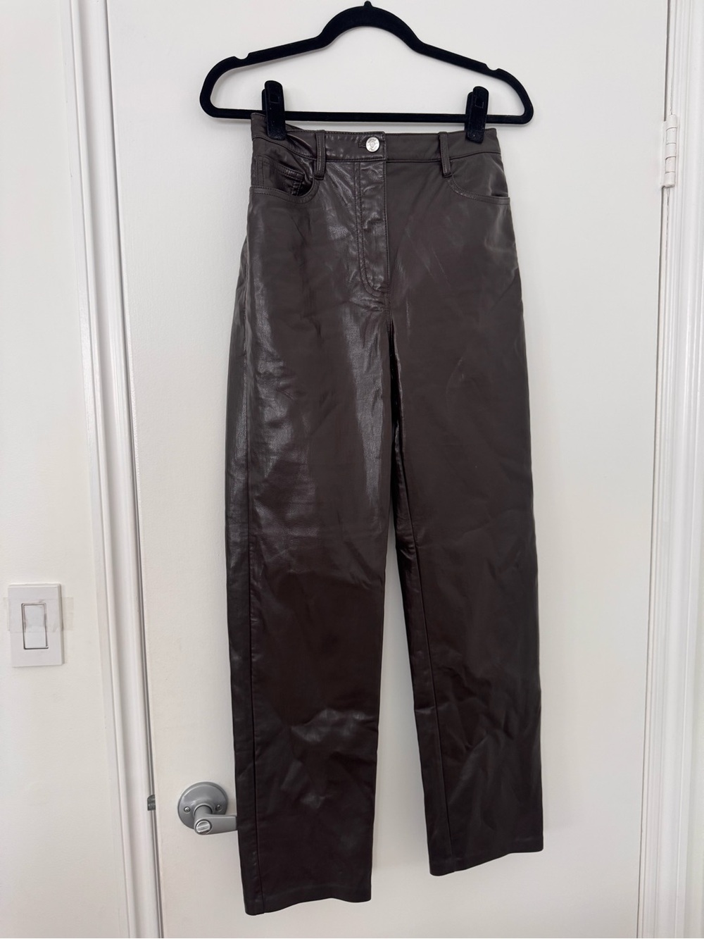 Aritzia Wilfred Leather Pants